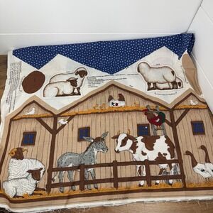 Cranston Nativity Scene Fabric Panel Cut Sew VIP Keepsake Crafts UNCUT New VTG